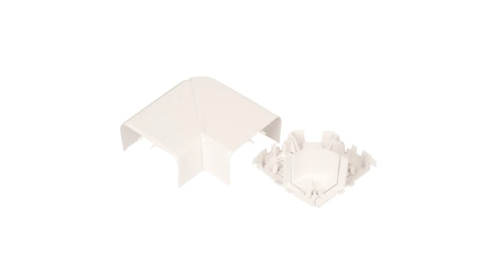 Naroże kanału płaskie regulowane DLP 50x105 białe 010785