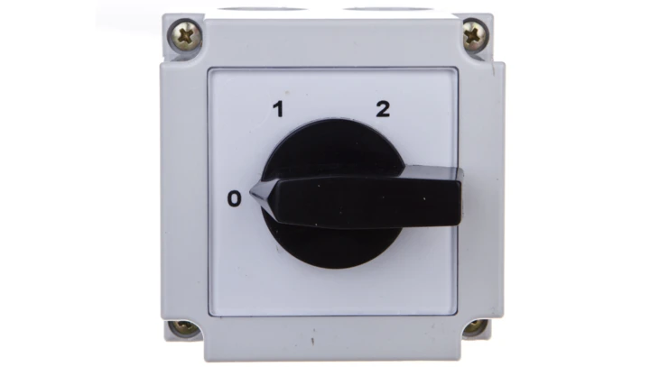 Łącznik krzywkowy 0-1-2 2P 10A w obudowie 4G10-252-PK