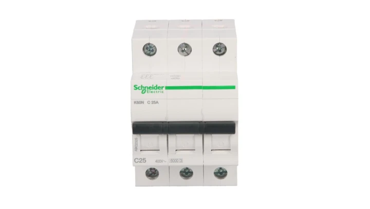 Wyłącznik nadprądowy 3P C 25A 6kA AC K60N A9K02325