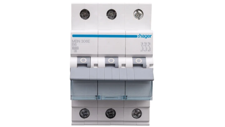 Wyłącznik nadprądowy 3P B 6A 6kA AC MBN306E