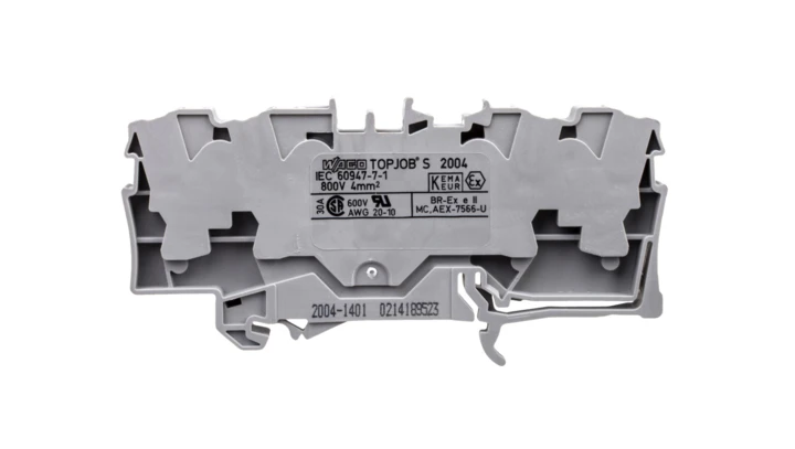 Złączka szynowa 2-przewodowa 16mm2 szara 2016-1201 TOPJOBS