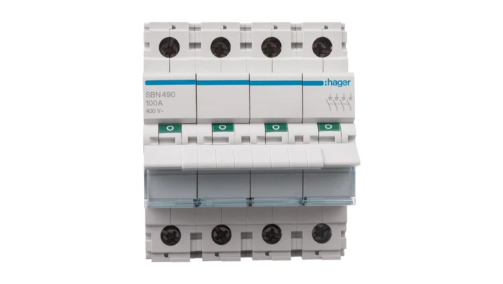 Rozłącznik modułowy 100A 4P SBN490