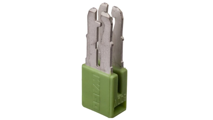 Mostek poprzeczny 2-torowy 24A żółto-zielony 280-422 /25szt./