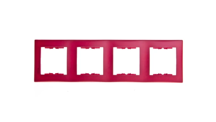 Sedna Ramka 4x czerwony tworzywo Pionowy SDN5802041