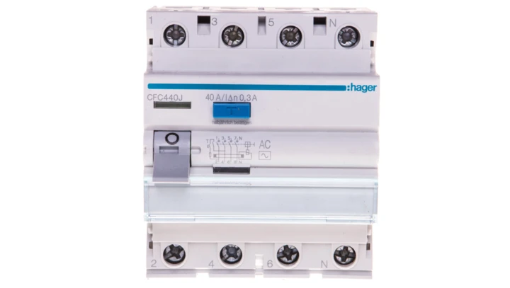 Wyłącznik różnicowoprądowy 4P 40A 0,3A typ AC CFC440J