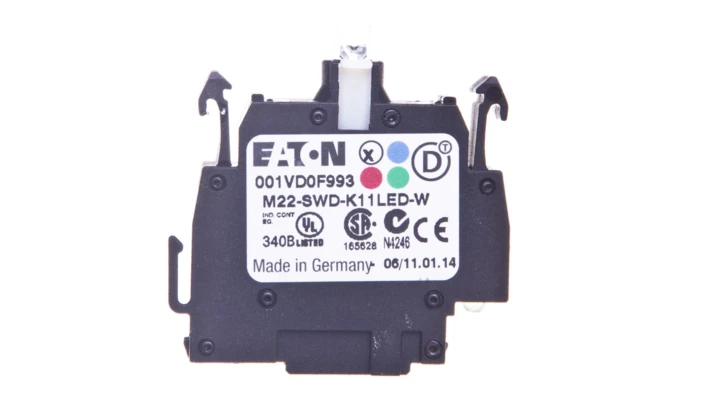 Styk pomocniczy 1Z 1R montaż czołowy dioda biała SmartWire-DT M22-SWD-K11LED-W 115972