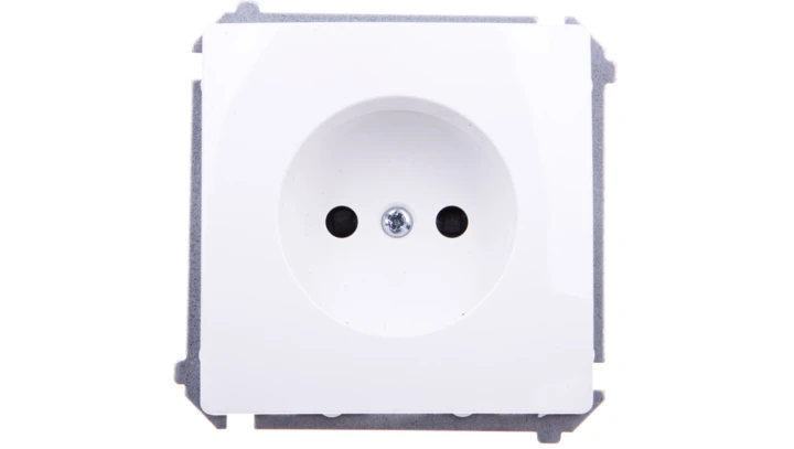 Simon Basic Gniazdo pojedyncze b/u 16A IP20 białe BMG1z.01/11
