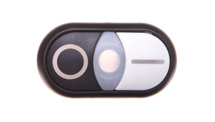 Napęd przycisku podwójny /I/O/ z podświetleniem z samopowrotem M22S-DDL-WS-X1/X0 216707