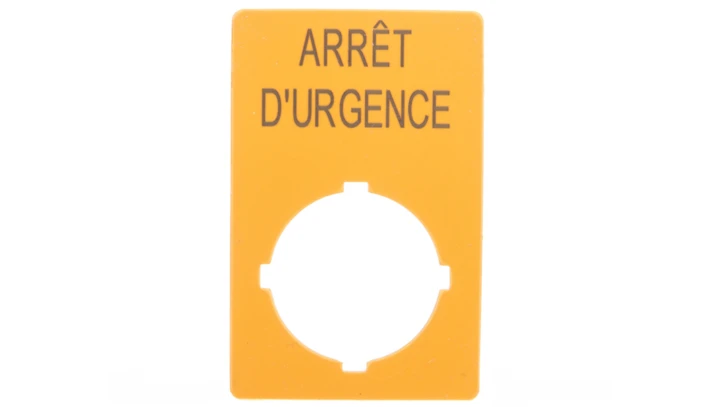 Tabliczka opisowa żółta prostokątna M22-XZK-F99 216473