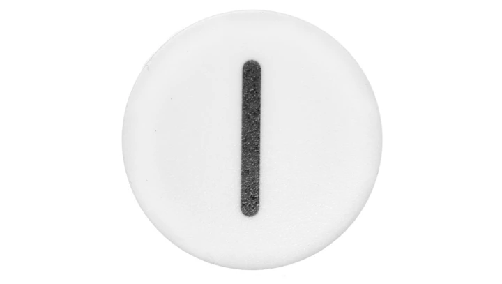 Wkładka przycisku 22mm płaska biała z symbolem START IM22-XD-W-X1 218167