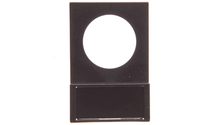 Tabliczka opisowa 38x25mm czarna prostokątna Q25TS-01 046184