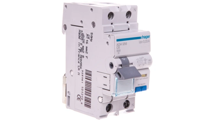 Wyłącznik różnicowoprądowy 2P 6A 0,03A typ A-HI ADH956