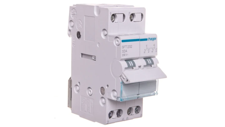 Przełącznik modułowy I-0-II 32A 2P SFT232