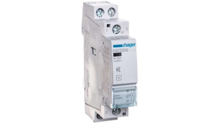 Stycznik modułowy cichy 25A 2Z 0R 230V AC ESC225S