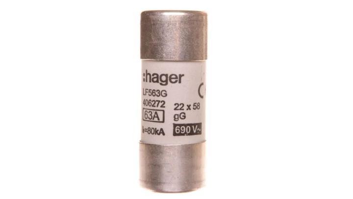 Bezpiecznik cylindryczny BiWtz 22x58 gG 63A LF563G