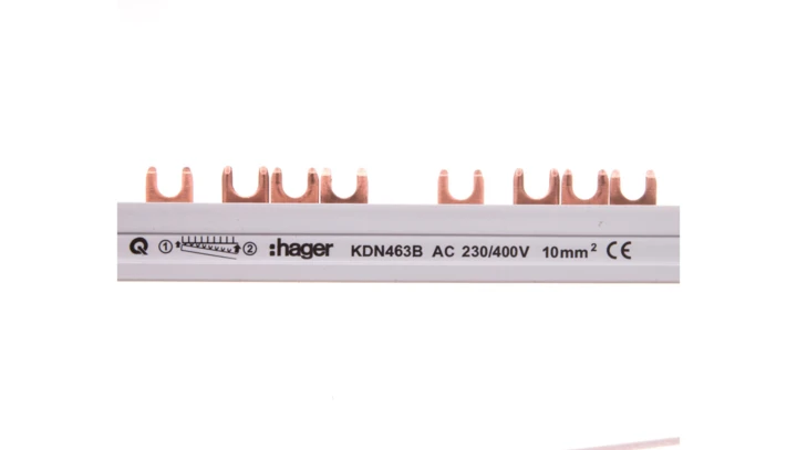 Szyna łączeniowa 4P 63A 10mm2 widełkowa (56mod.) KDN463B