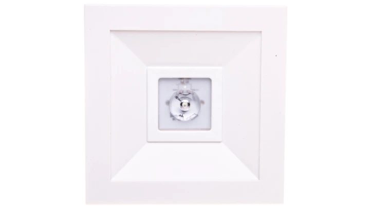 Oprawa awaryjna LED 1W 3h LOVATO N ECO LED 1W (opt. otwarta) jednozadaniowa biała LVNO/1W/E/3/SE/X/WH