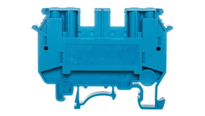 Złączka szynowa 4-przewodowa 2,5mm2 niebieska UDK 4 BU 2775090 /50szt./