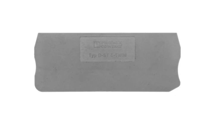 Pokrywa zamykająca 2,2x71x29mm szara D-ST 4-TWIN 3030491 /50szt./