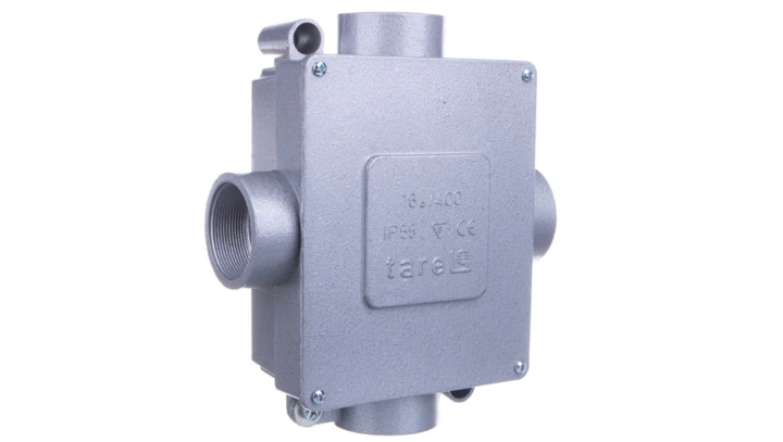 Puszka odgałęźna metalowa 5-torowa 16mm2 4 wejscia IP55 068-VI