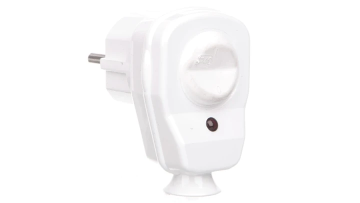 Wtyczka kątowa rozbieralna z przełącznikiem i wskaźnikiem z/u 16A 2P AWA-ŁKB biała 51.25