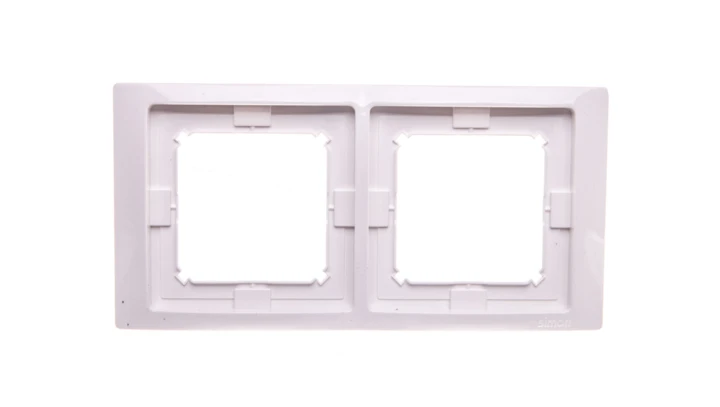 Simon Basic Neos Ramka podwójna IP44 z kompletem uszczelek biała BMRC2B/11