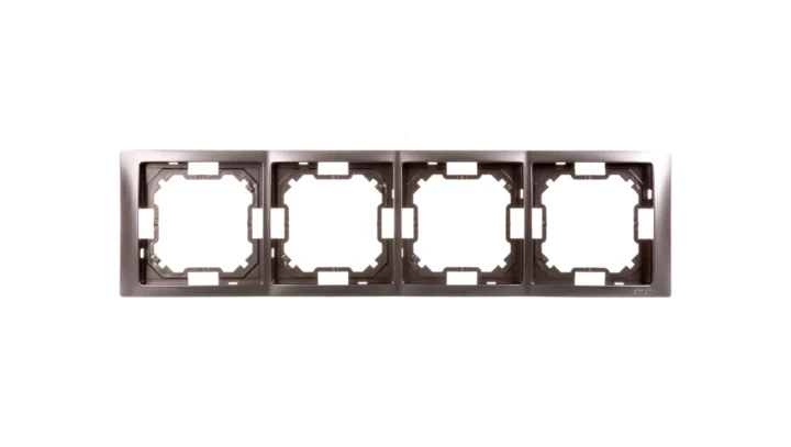 Simon Basic Neos Ramka poczwórna stal inox BMRC4/21