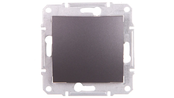 SEDNA Łącznik dwubiegunowy 10AX grafitowy IP44 SDN0200370