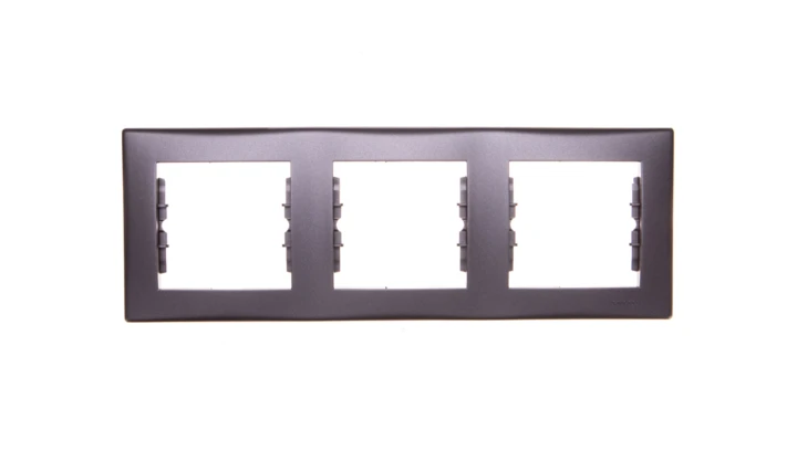 SEDNA Ramka potrójna pozioma grafitowa SDN5800570