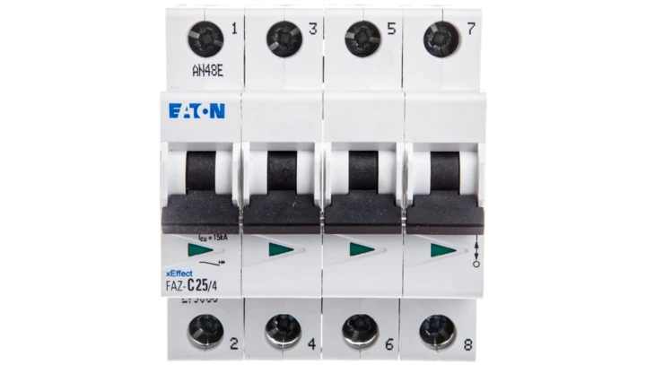Wyłącznik nadprądowy 4P C 25A 15kA AC FAZ C25/4 279063