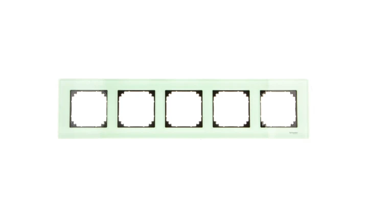 Merten M-Elegance Ramka pięciokrotna szklana szmaragdowy MTN404504