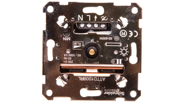 Merten Ściemniacz przyciskowo-obrotowy obciążenie indukcyjne 1000W MTN5135-0000
