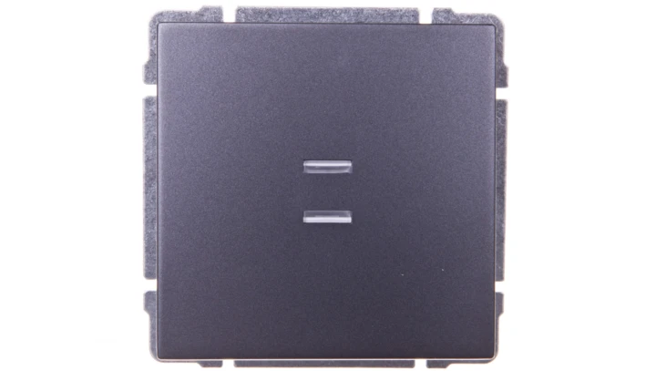 KOS66 Łącznik pojedynczy podświetlany grafit 626011