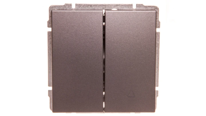 KOS66 Przycisk żaluzjowy grafit 666018