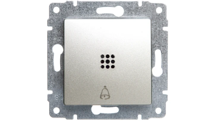 VENA Przycisk /dzwonek/ z podświetleniem satyna 525014