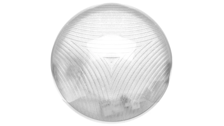 Plafoniera CAMEA 1x75W E27 230V z czujnikiem RCR IK10 IP44 Ikl. fi300mm kl. pryzmatyczny 202414