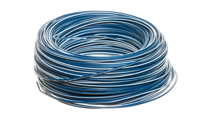 Przewód instalacyjny H05V-K 1 ciemnoniebieski z białym paskiem 4510923 /100m/