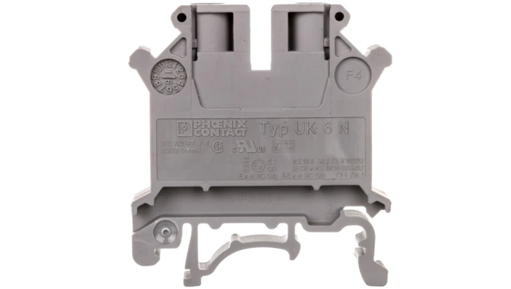 Złączka szynowa 2-przewodowa 0,2-10mm2 szara UK 6 N 3004524