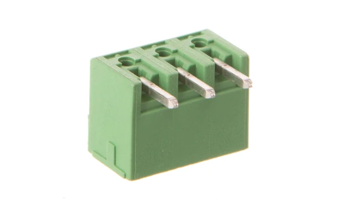 Gniazdo pinowe do płytek drukowanych 3P 160V 8A raster 3,8mm zielone MC 1,5/ 3-G-3,81 1803280 /250szt./