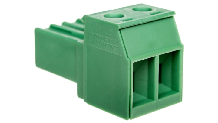 Wtyk śrubowy do płytek drukowanych 2P zielony PC 4/ 2-ST-7,62 1804904 /50szt./