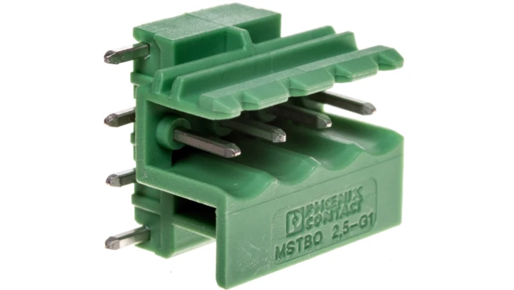 Gniazdo pinowe 4P 320V 12A zielone MSTBO 2,5/ 4-G1L 1861060 /200szt./