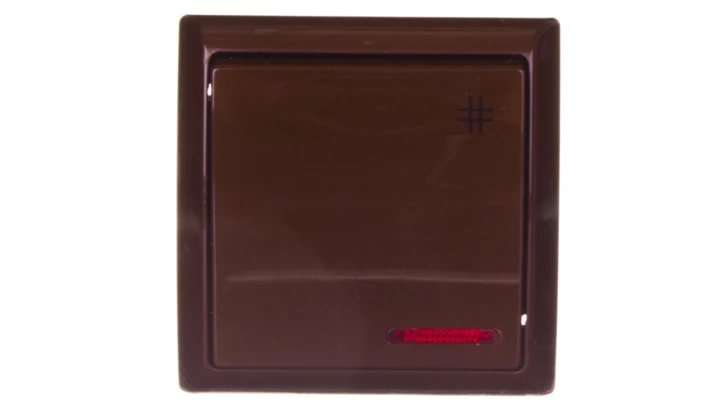 BIS Łącznik krzyżowy z podświetleniem brązowy ŁN-4BS/24