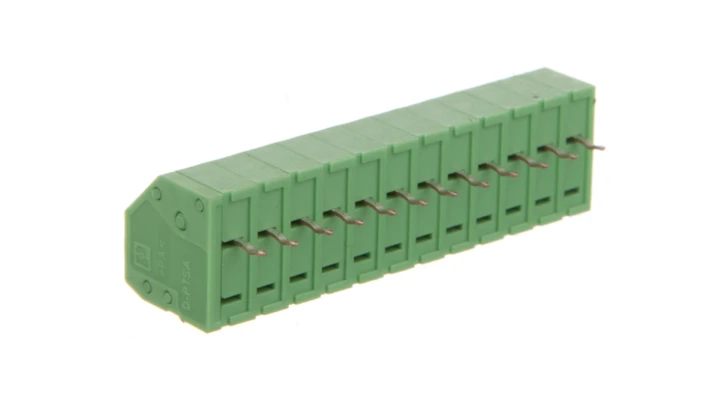 Złączka sprężynowa do płytek drukowanych 0,5-1,5mm2 1pin/biegun zielona PTSA 1,5/12-3,5-F 1985069 /80szt./