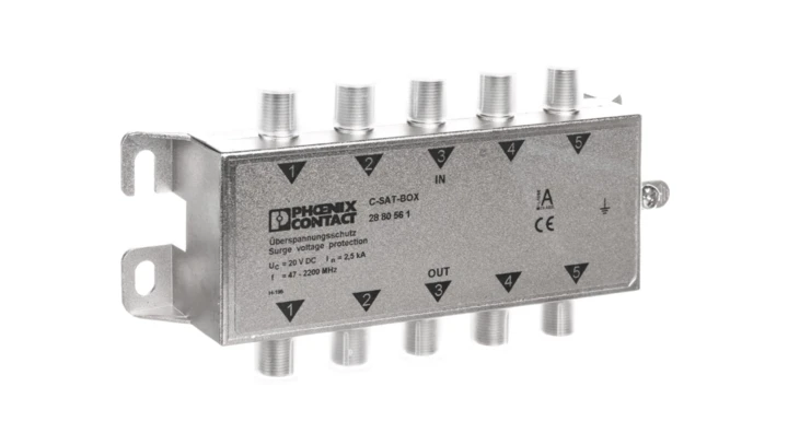Ochronnik przeciwprzepięciowy dla rozdzielacza antenowego C 5P 2,5kV C-SAT-BOX 2880561