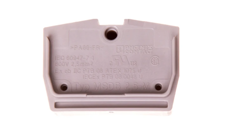 Złączka przelotowa 2,5mm2 szara MSDB 2,5-M 3244258 /50szt./
