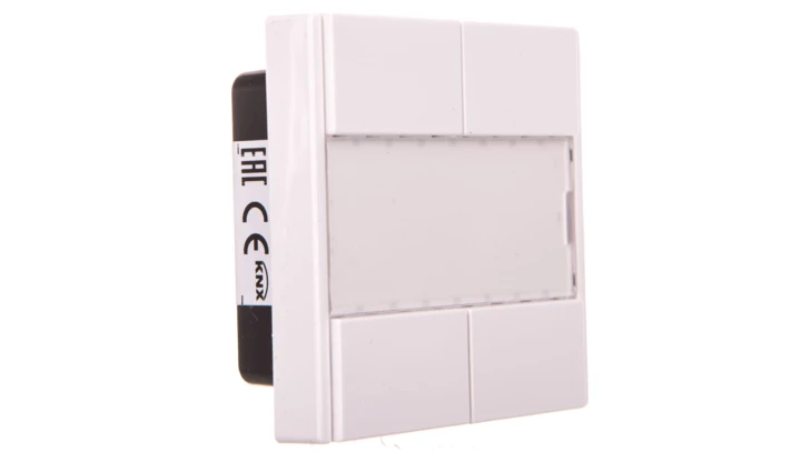 Przycisk podwójny plus, biały active, połysk, system M MTN617225