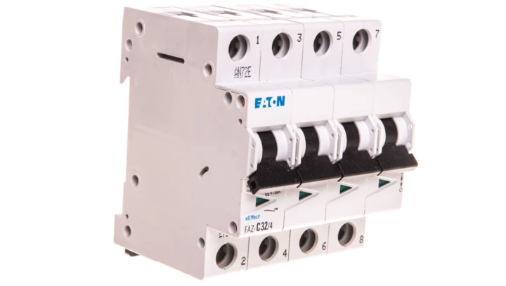 Wyłącznik nadprądowy 4P C 32A 15kA AC FAZ C32/4 279064