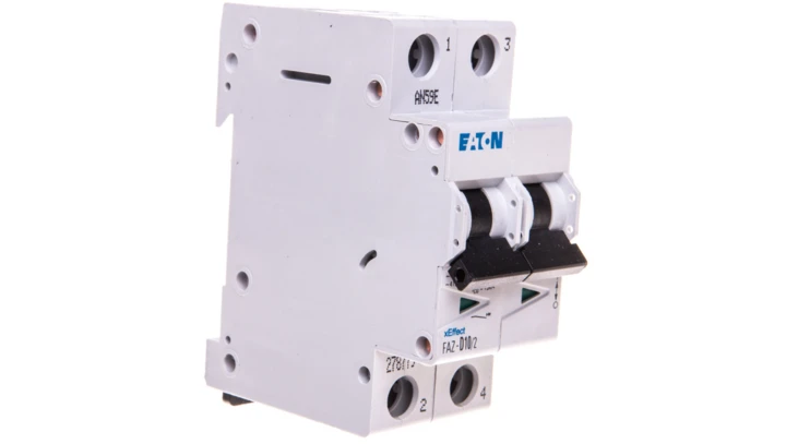 Wyłącznik nadprądowy 2P D 10A 15kA AC FAZ D10/2 278779
