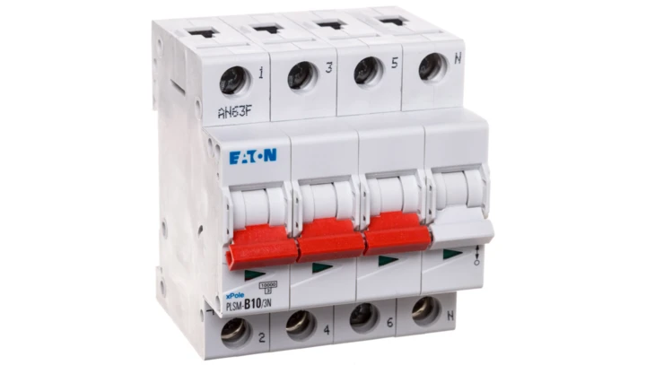 Wyłącznik nadprądowy 3P+N B 10A 10kA AC PLSM-B10/3N-MW 242513