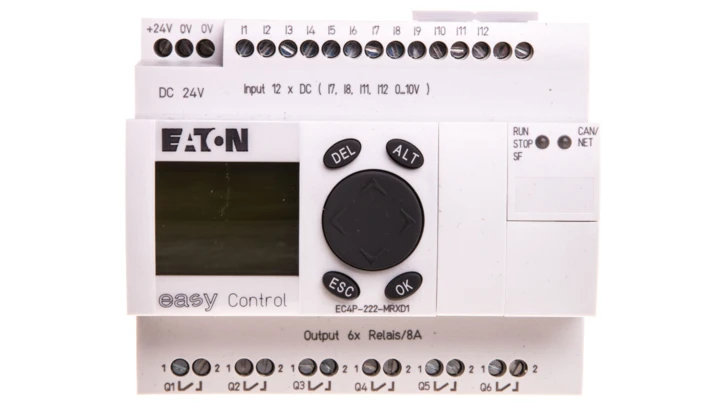 Sterownik easyControl 12we/6wy (przekaźników) 24V DC klawiatura wyświetlacz LCD EC4P-222-MRXD1 106401